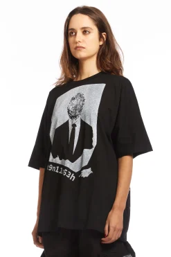AGENT MONO SEAM S/S TEE BLACK