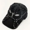 ALIEN KISS FRAYING BASEBALL CAP