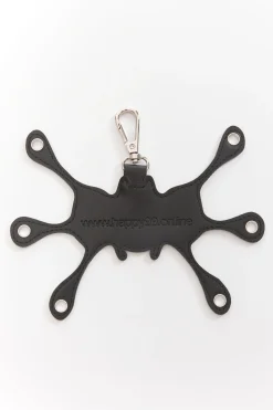 Angel99 Grommet Keychain Black