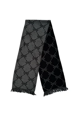 ANGEL MONOGRAM SCARF BLACK