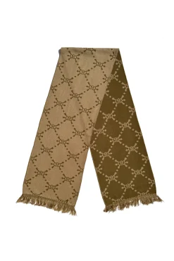 ANGEL MONOGRAM SCARF BROWN