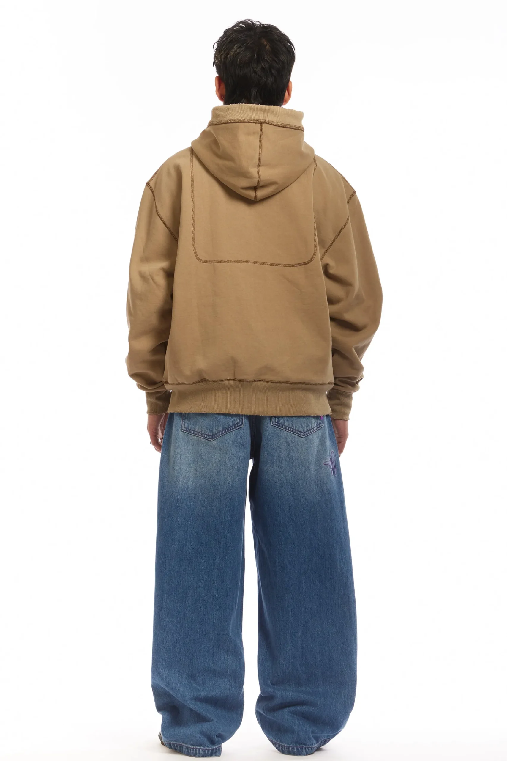 Angel99 Zip Hoodie Beige