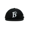 B Logo 6-Panel Cap Black