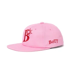 B Logo 6-Panel Cap Pink