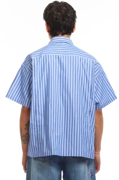 BOWTIE WORKSHIRT BLUE STRIPE