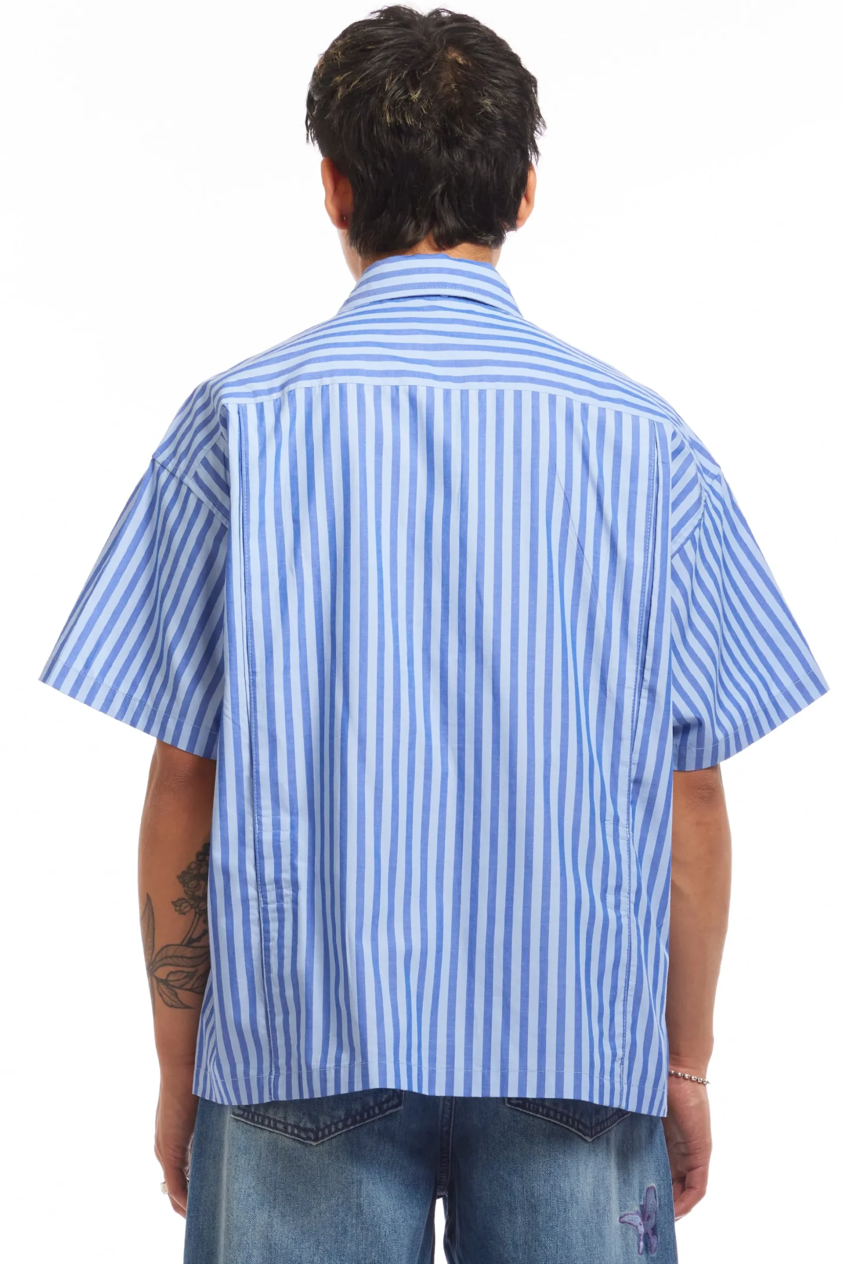 BOWTIE WORKSHIRT BLUE STRIPE