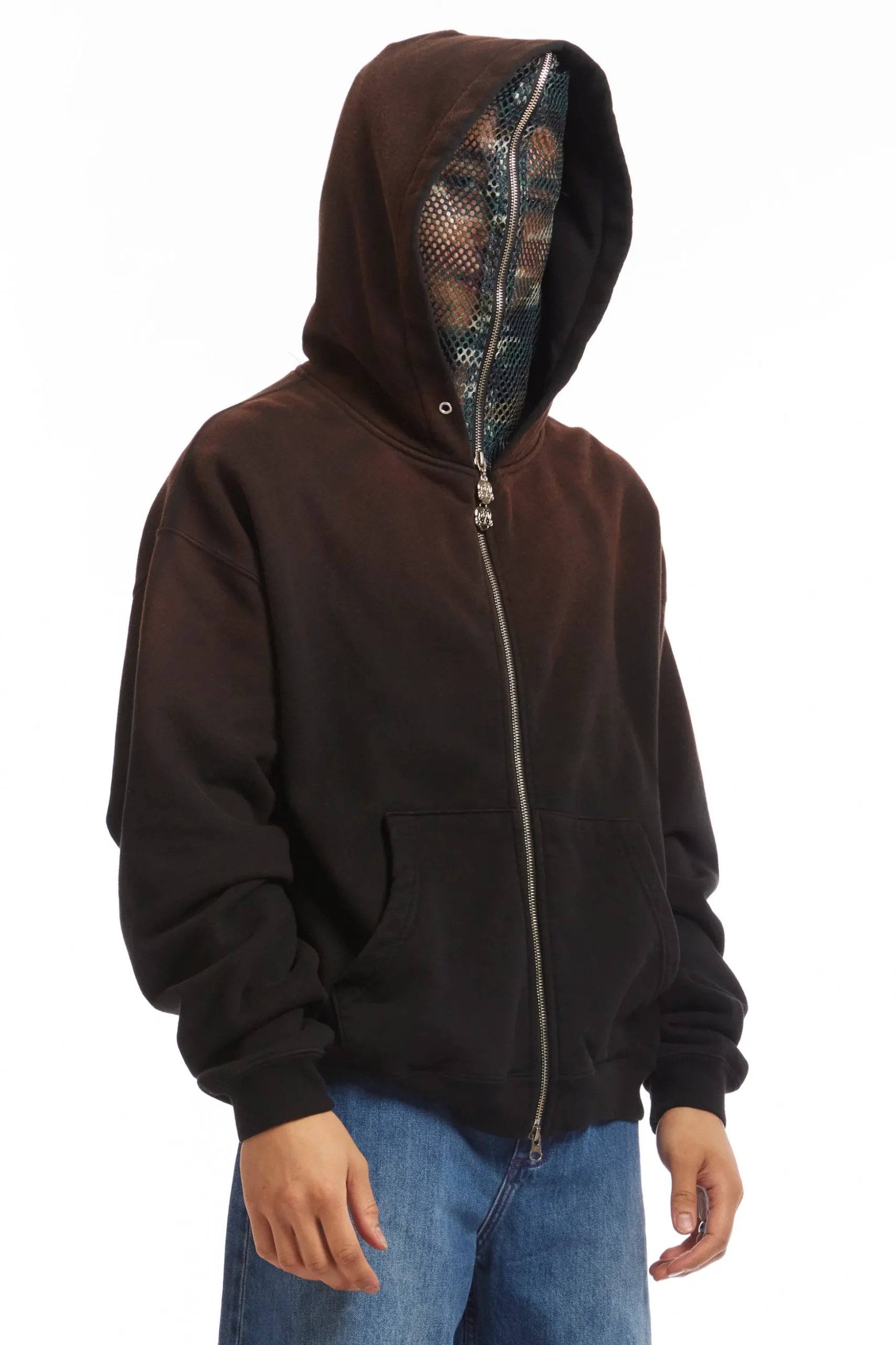 CAMO FACE FULL ZIP HOODIE