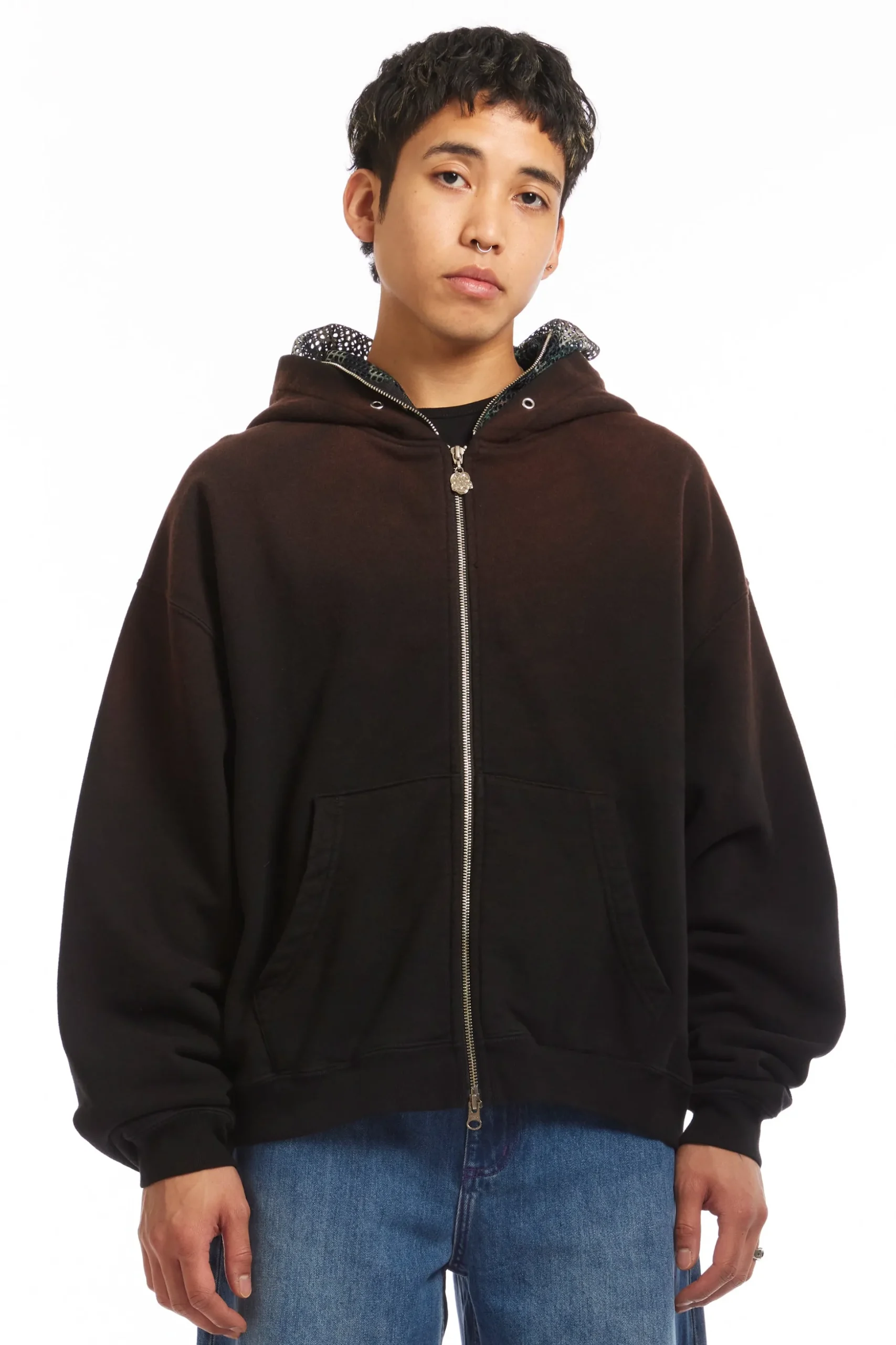 CAMO FACE FULL ZIP HOODIE