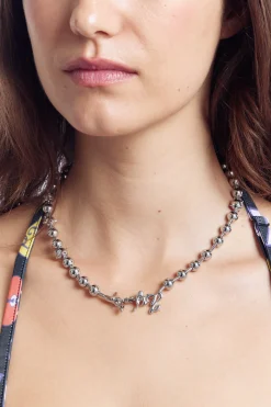 CELESTIAL ORBS BALL AND CHAIN NECKLACE