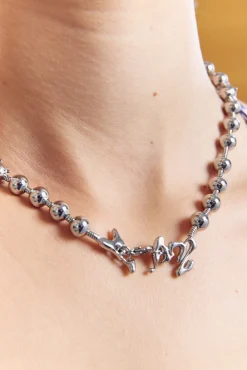CELESTIAL ORBS BALL AND CHAIN NECKLACE
