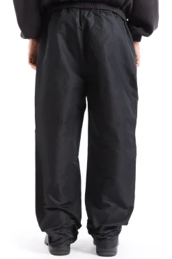 Check Track Pants Navy Dark Brown