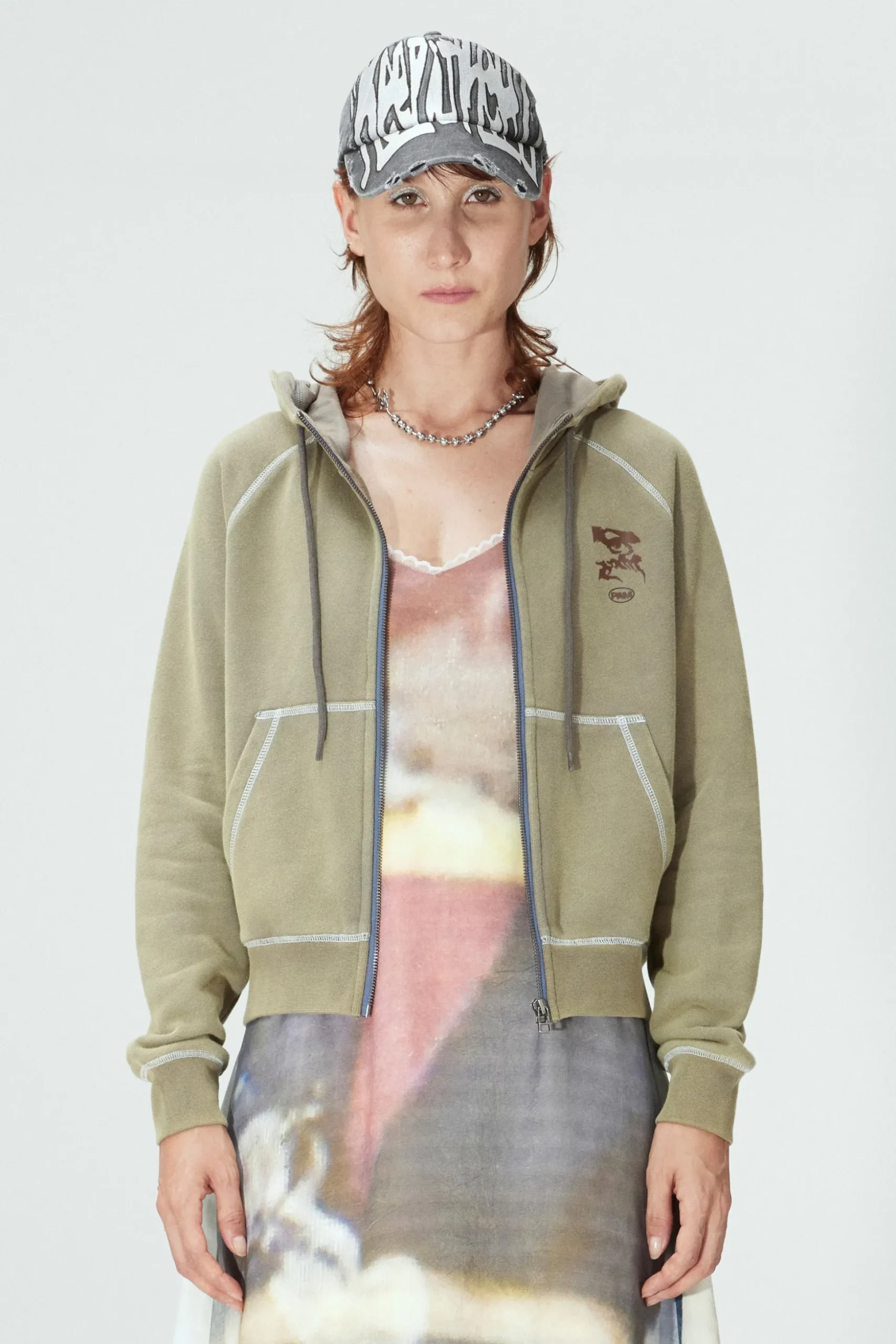 CHERRY MOON HOODED ZIP THRU SWEAT