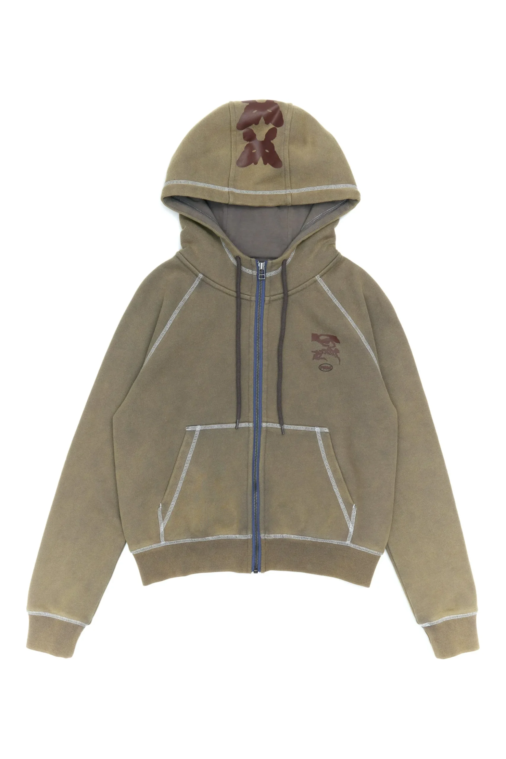 CHERRY MOON HOODED ZIP THRU SWEAT