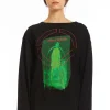 CODE BOAT-NECK L/S TEE BLACK