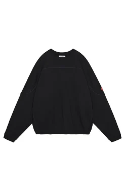 COTTON TRACK CREW NECK
