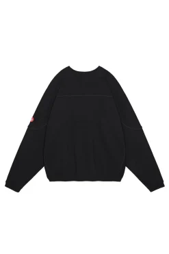 COTTON TRACK CREW NECK