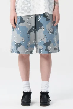 Desert Camo Sweatshort Cobalt