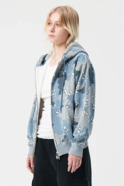 Desert Camo Zip Hoodie Cobalt