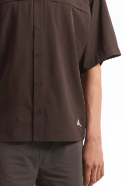 Dot Air Shirt Dark Brown