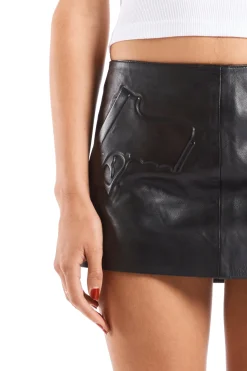 EMBOSSED PROTECTION MINI SKIRT