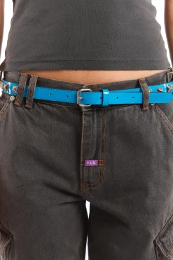 HALF STUDS BELT BLUE
