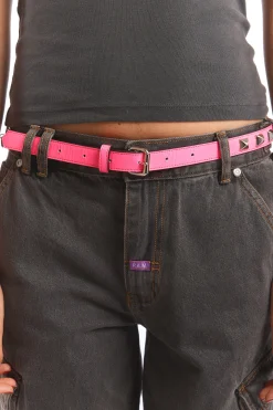 HALF STUDS BELT PINK