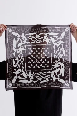 KALEIDOSCOPE OF BUTTERFLIES BANDANA - BROWN