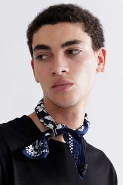 KALEIDOSCOPE OF BUTTERFLIES BANDANA - NAVY