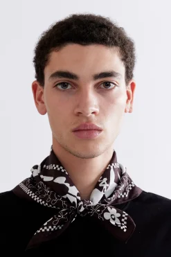 KALEIDOSCOPE OF BUTTERFLIES BANDANA - BROWN
