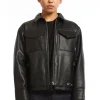 LEATHER PM JACKET BLACK