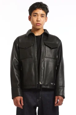 LEATHER PM JACKET BLACK