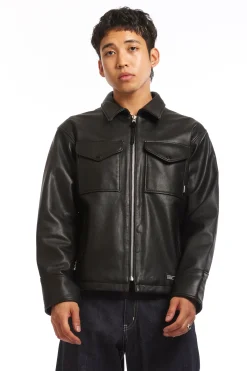 LEATHER PM JACKET BLACK