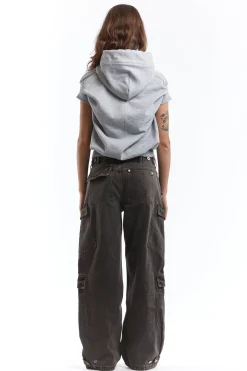 LONG STRAP CROPPED HOODIE