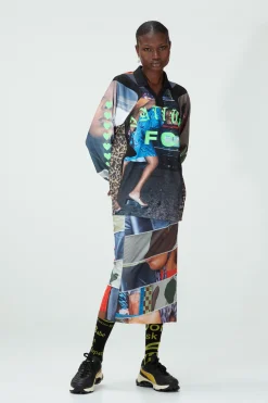 MARTINE SYMS - SELFIE SCROLL STRETCH SKIRT