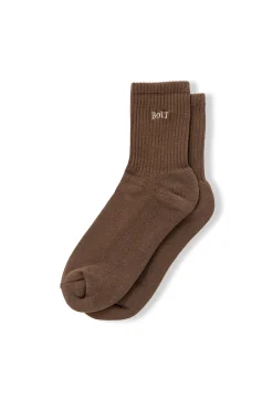 Mini OG Logo Socks Brown