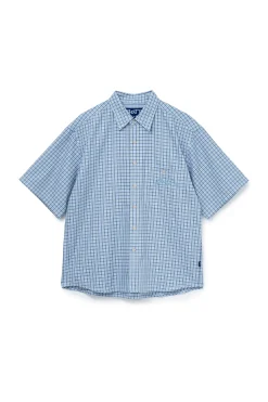 Multi Check S/S Shirt Light Blue