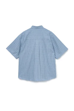 Multi Check S/S Shirt Light Blue