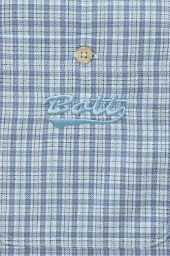 Multi Check S/S Shirt Light Blue