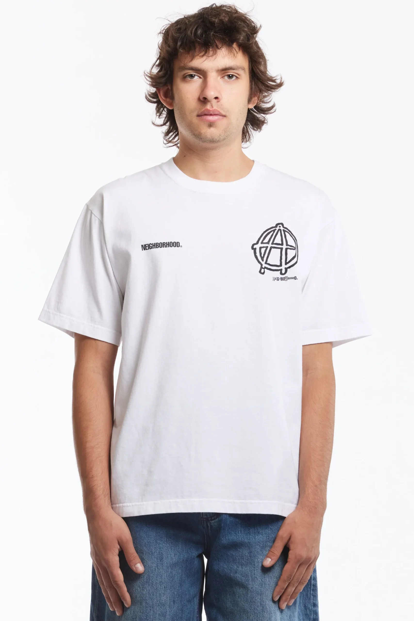 NH X ANARCHIC ADJUSTMENT . TEE SS-1 WHITE