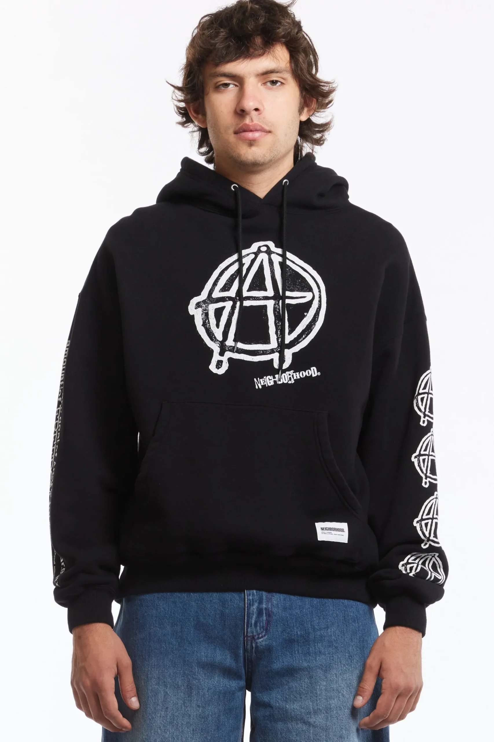 NH X ANARCHIC ADJUSTMENT . SWEAT HOODIE LS BLACK