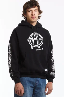 NH X ANARCHIC ADJUSTMENT . SWEAT HOODIE LS BLACK