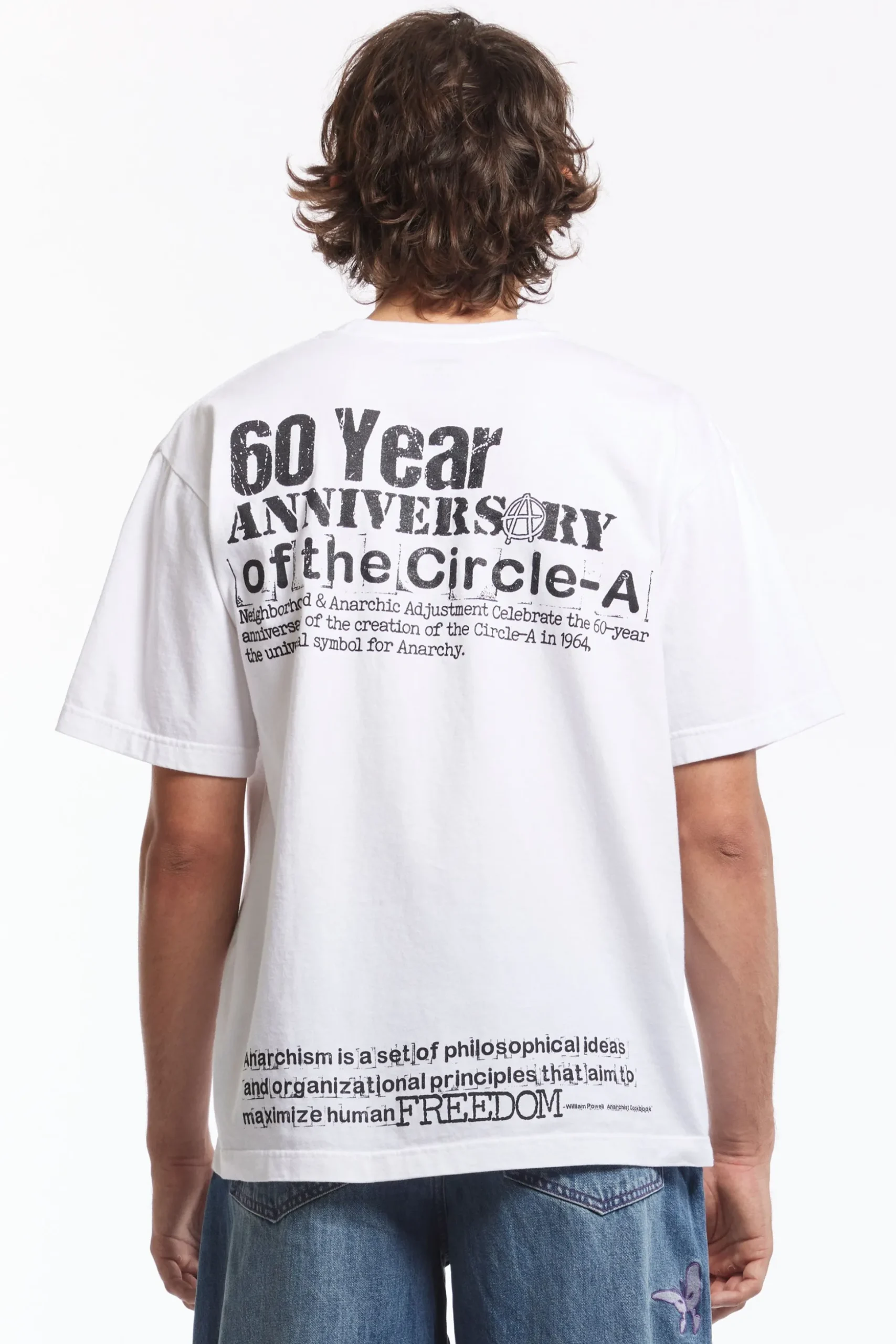 NH X ANARCHIC ADJUSTMENT . TEE SS-1 WHITE