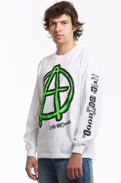 NH X ANARCHIC ADJUSTMENT . TEE LS WHITE