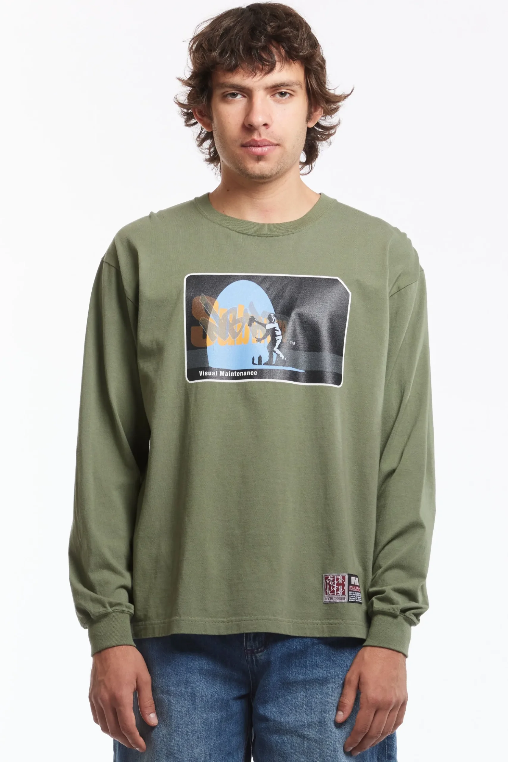 NH X SUBWARE . TEE LS-1 OLIVE DRAB