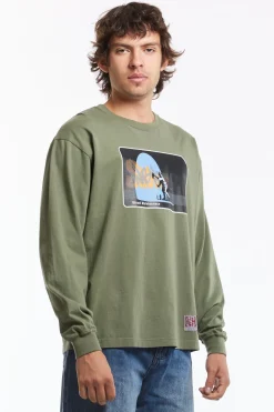 NH X SUBWARE . TEE LS-1 OLIVE DRAB