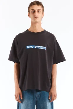 Only Football T Shirt Washed Black