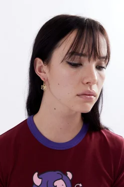 OUTLINE GESTURE EARRING - GOLD