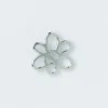 OUTLINE GESTURE STUD - SILVER