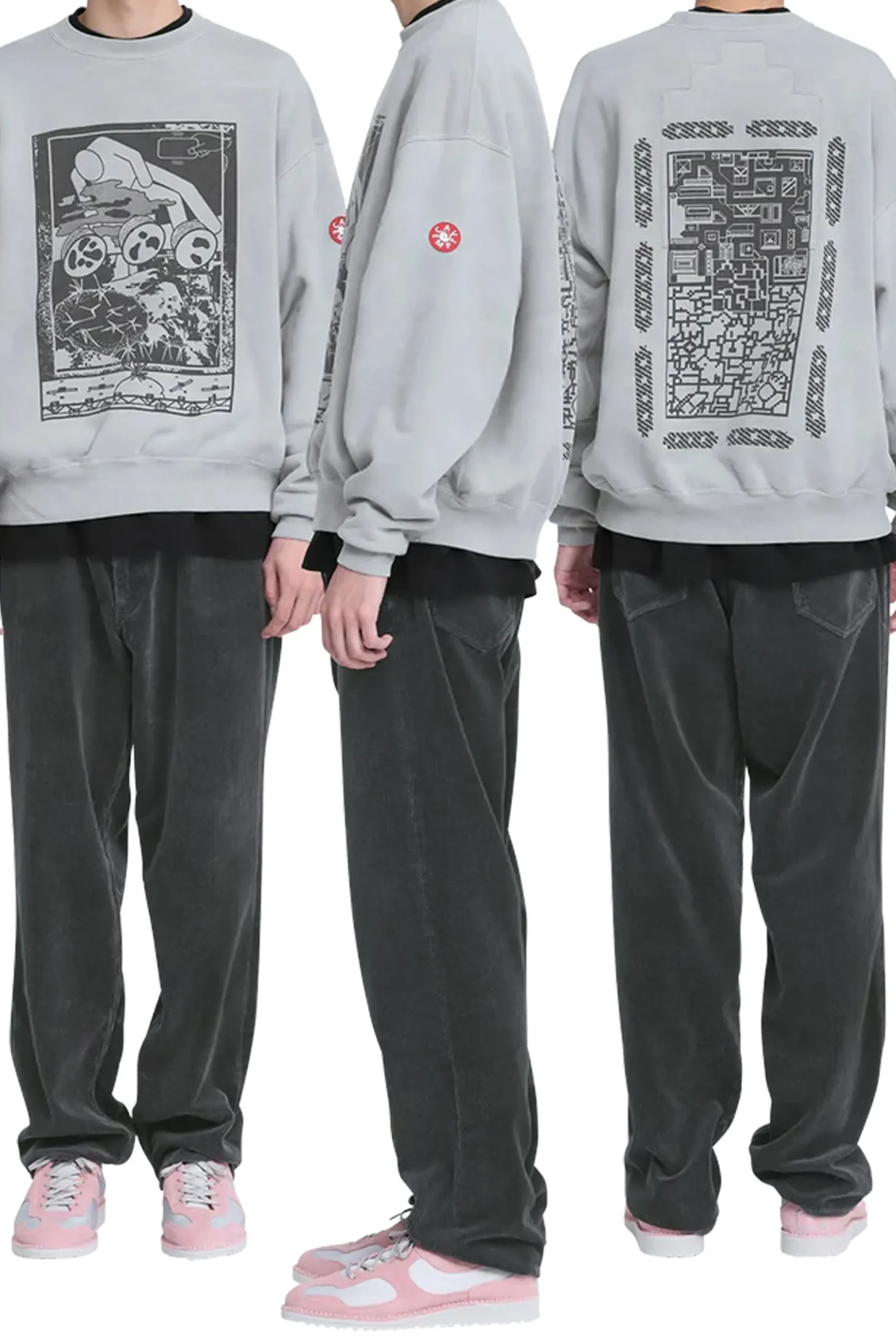 OVERDYE FK MindfulnessBlock CREW NECK