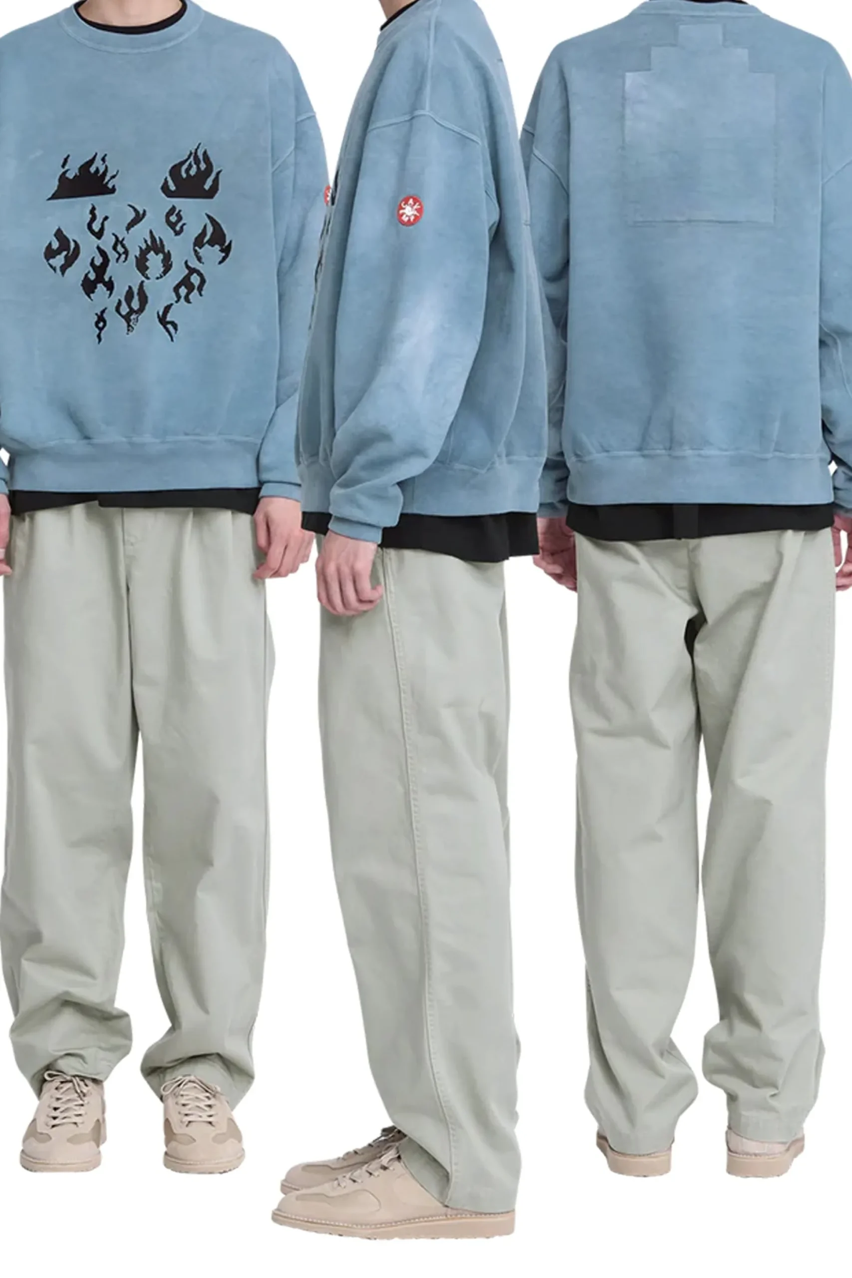 OVERDYE FLARE CREW NECK